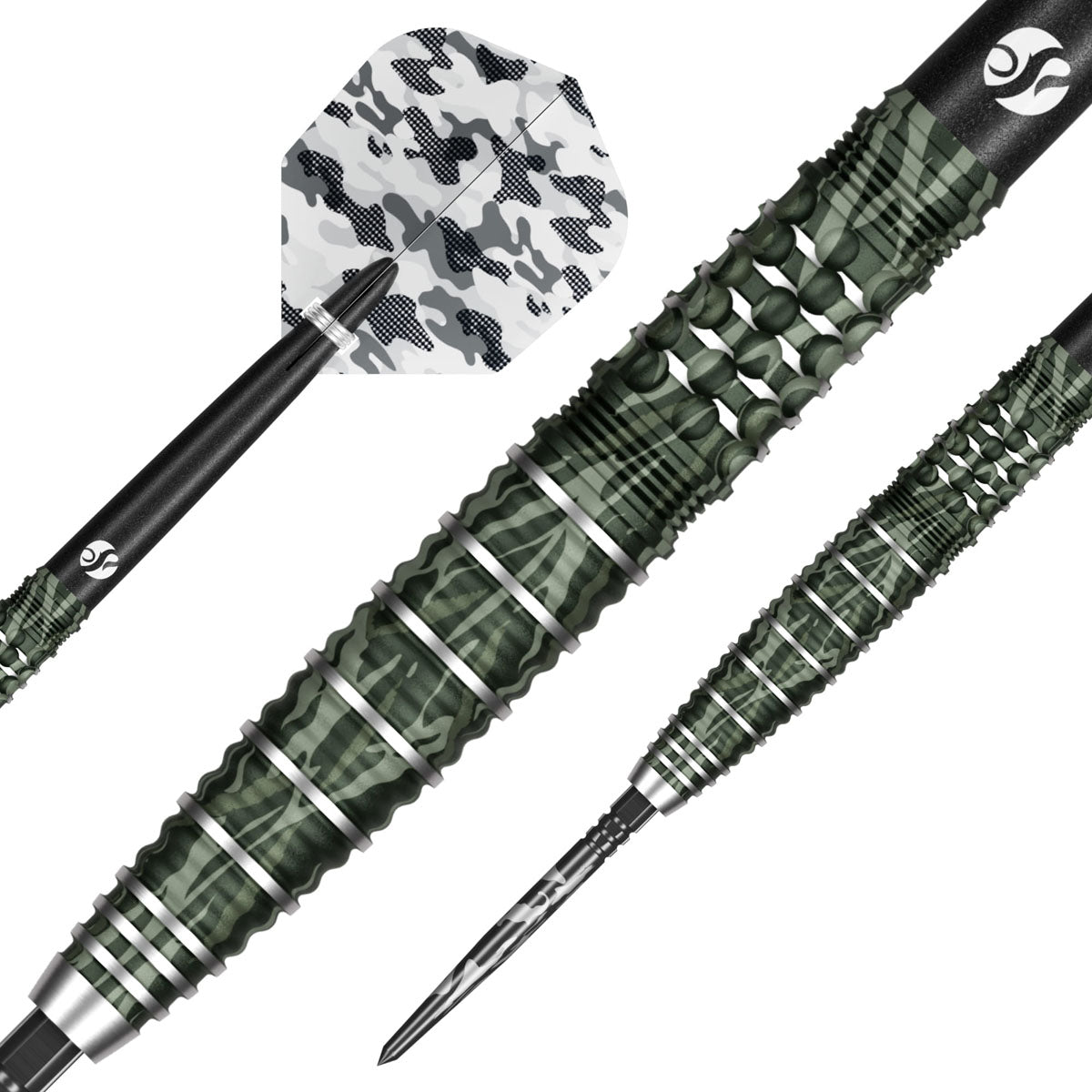 Shot Camo Ghillie Turbo Point 90% Tungsten Steel Tip Darts
