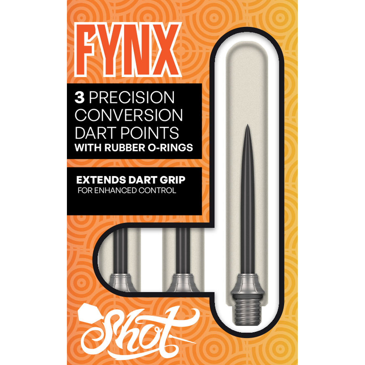 Shot Fynx Conversion Points image highlighting the Shot branding and retail packaging