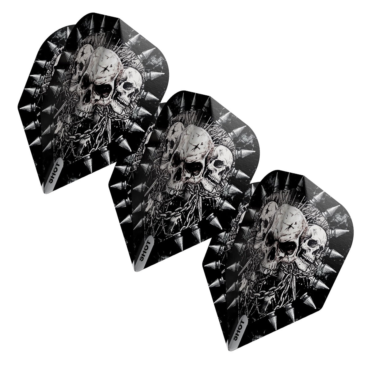 Shot Gnarly Skulls Dart Flights No6