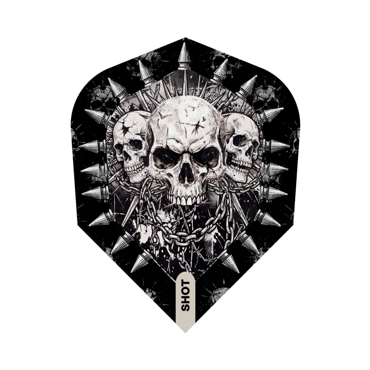 Shot Gnarly Skulls Dart Flights No6