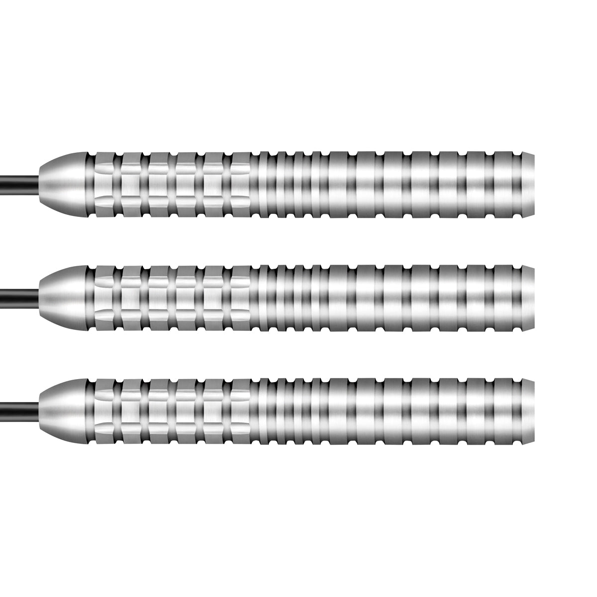 Michael Smith Bully Boy Precision Steel Tip Darts close up image showing detailed grip patterns, machining, coating, and precision craftsmanship