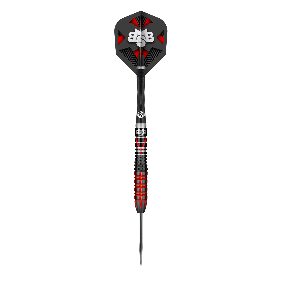 Michael Smith Tenacious Steel Tip Darts dynamic product image highlighting the full dart setup and barrel design