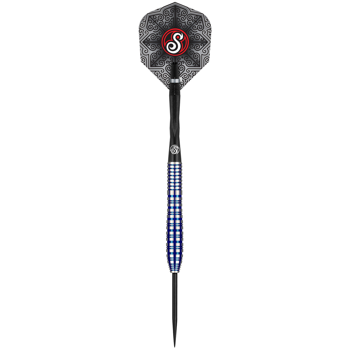 Pro Series Nicole Regnaud Steel Tip Darts dynamic product image highlighting the full dart setup and barrel design
