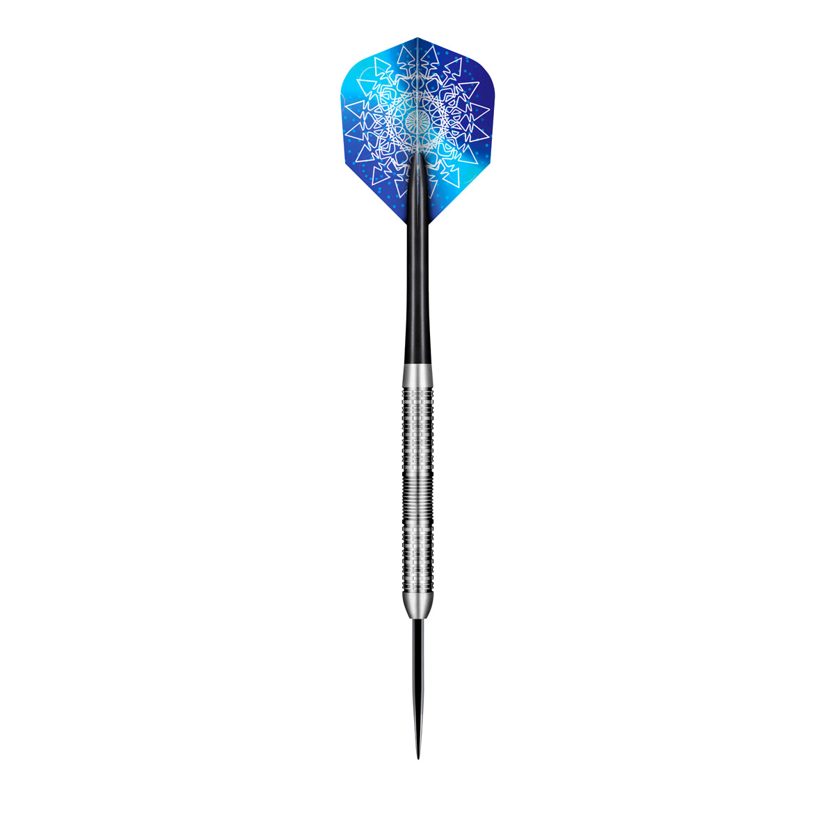 Rowby John Rodriguez Dagat Steel Tip Darts angled product image displaying the barrel profile, grip layout, and design features
