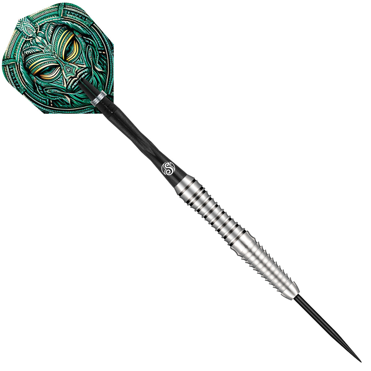 Tribal Weapon Toki Steel Tip Darts angled product image displaying the barrel profile, grip layout, and design features