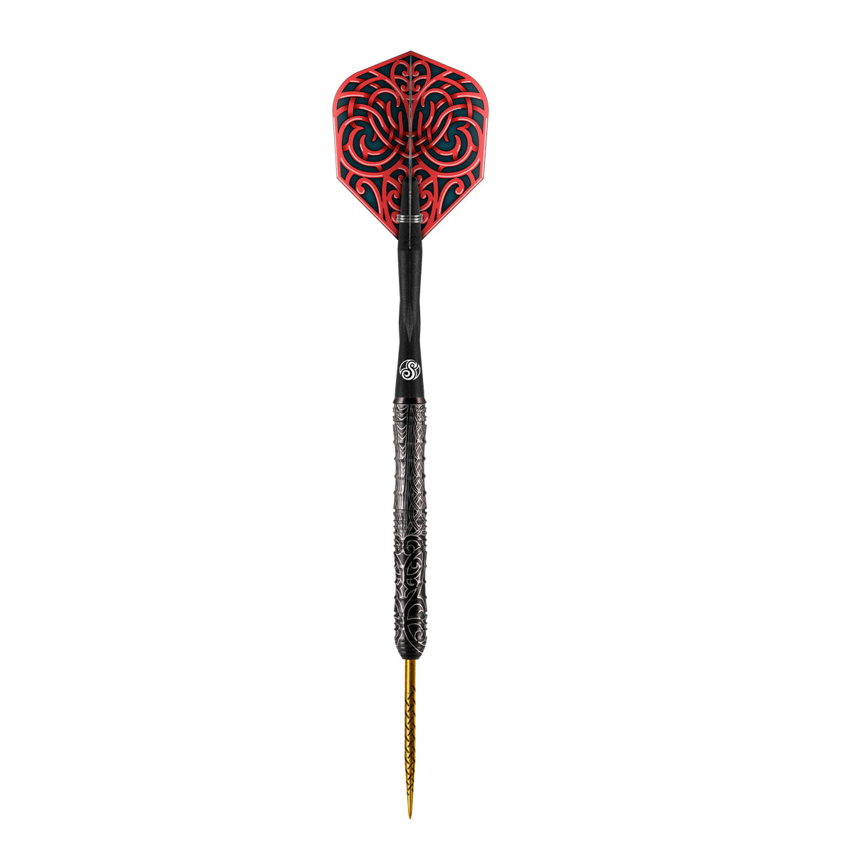 Warrior Kapene Steel Tip Darts angled product image displaying the barrel profile, grip layout, and design features