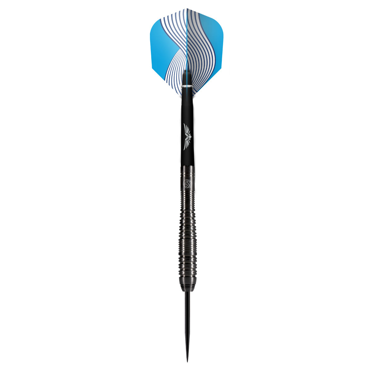 Zen Roshi Steel Tip Darts angled product image displaying the barrel profile, grip layout, and design features