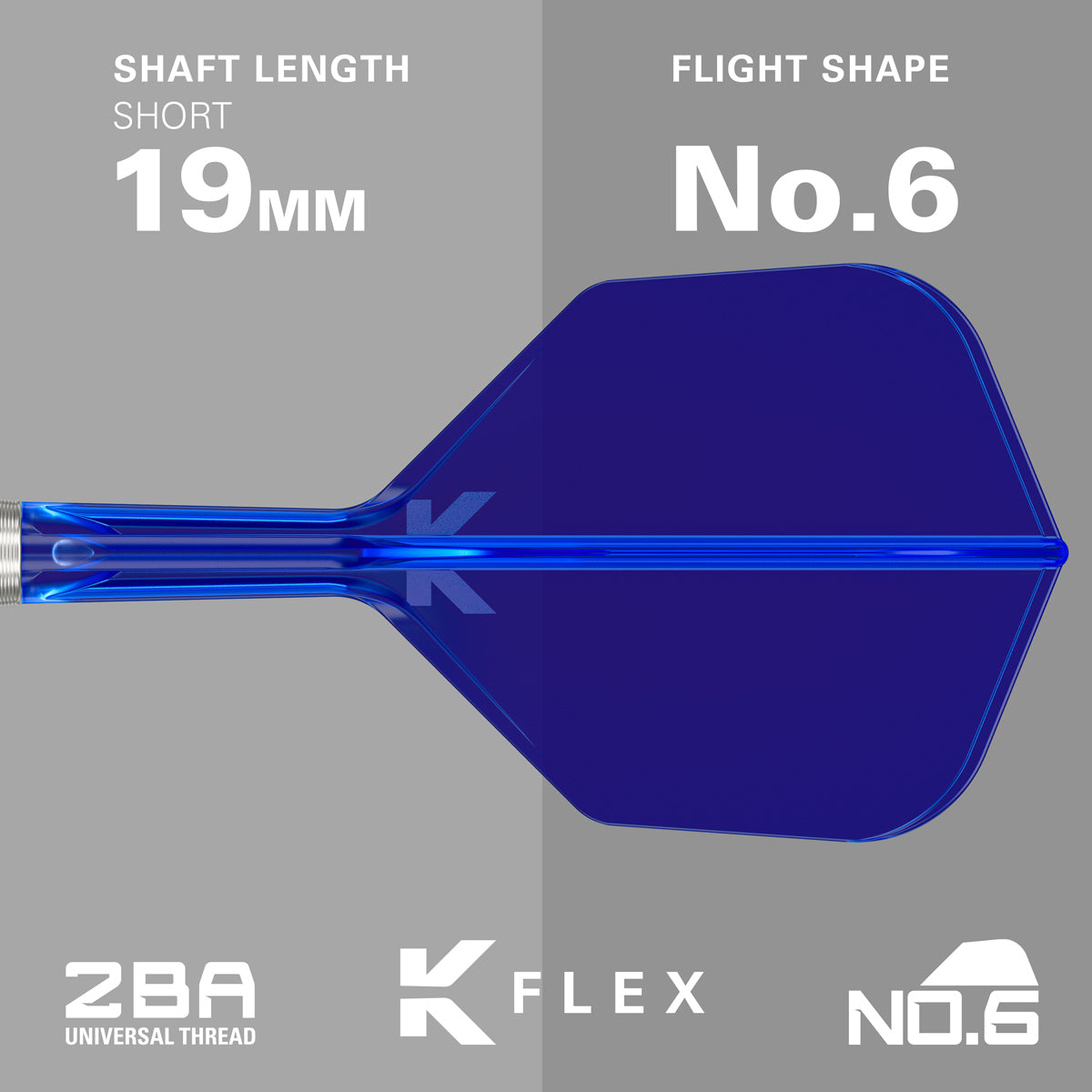 975 Ultra Marine 10 darts flight and shaft specifications image displaying the included setup configuration