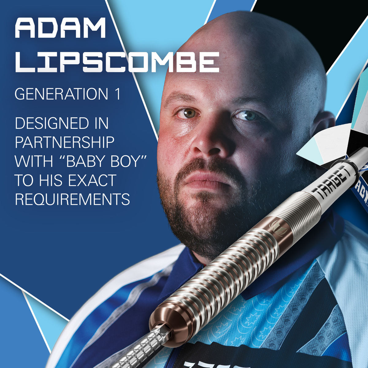 Target Adam Lipscombe G1 Swiss Point 90% Tungsten Steel Tip Darts