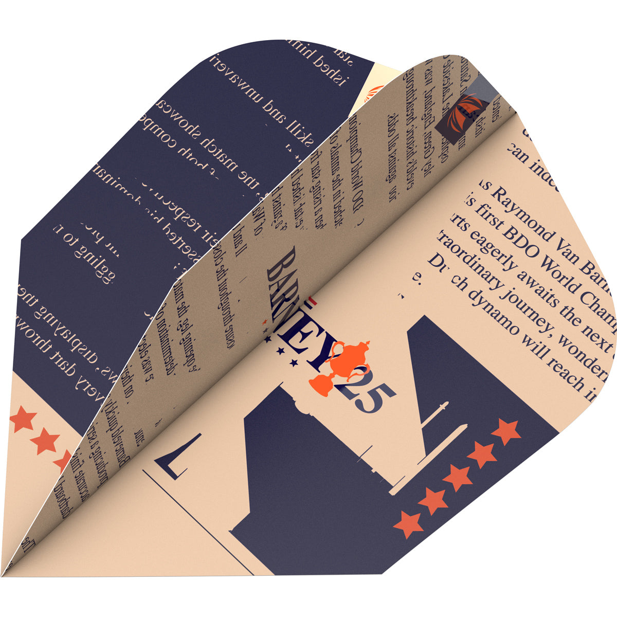 Barney 25 3 Sets Pro.Ultra No6 Dart Flights by Target image highlighting the compatible Target Barney 25 dart range.