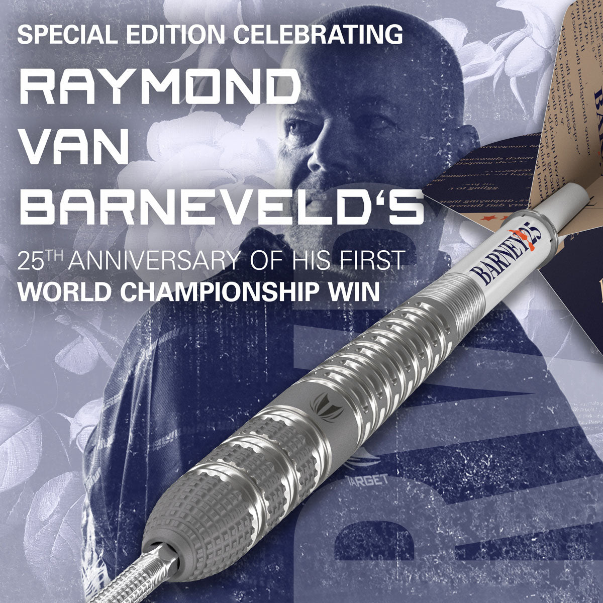 Barney 25 player branding image featuring the signature inspired design and premium Target styling