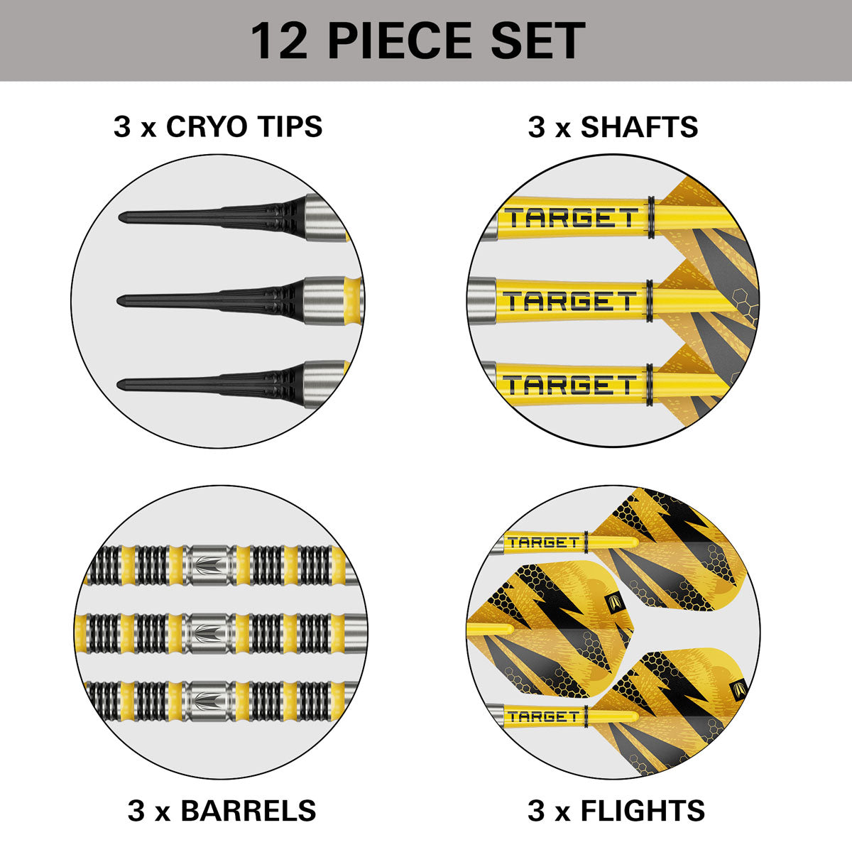 Target Buzz 11 90% Tungsten Soft Tip Darts