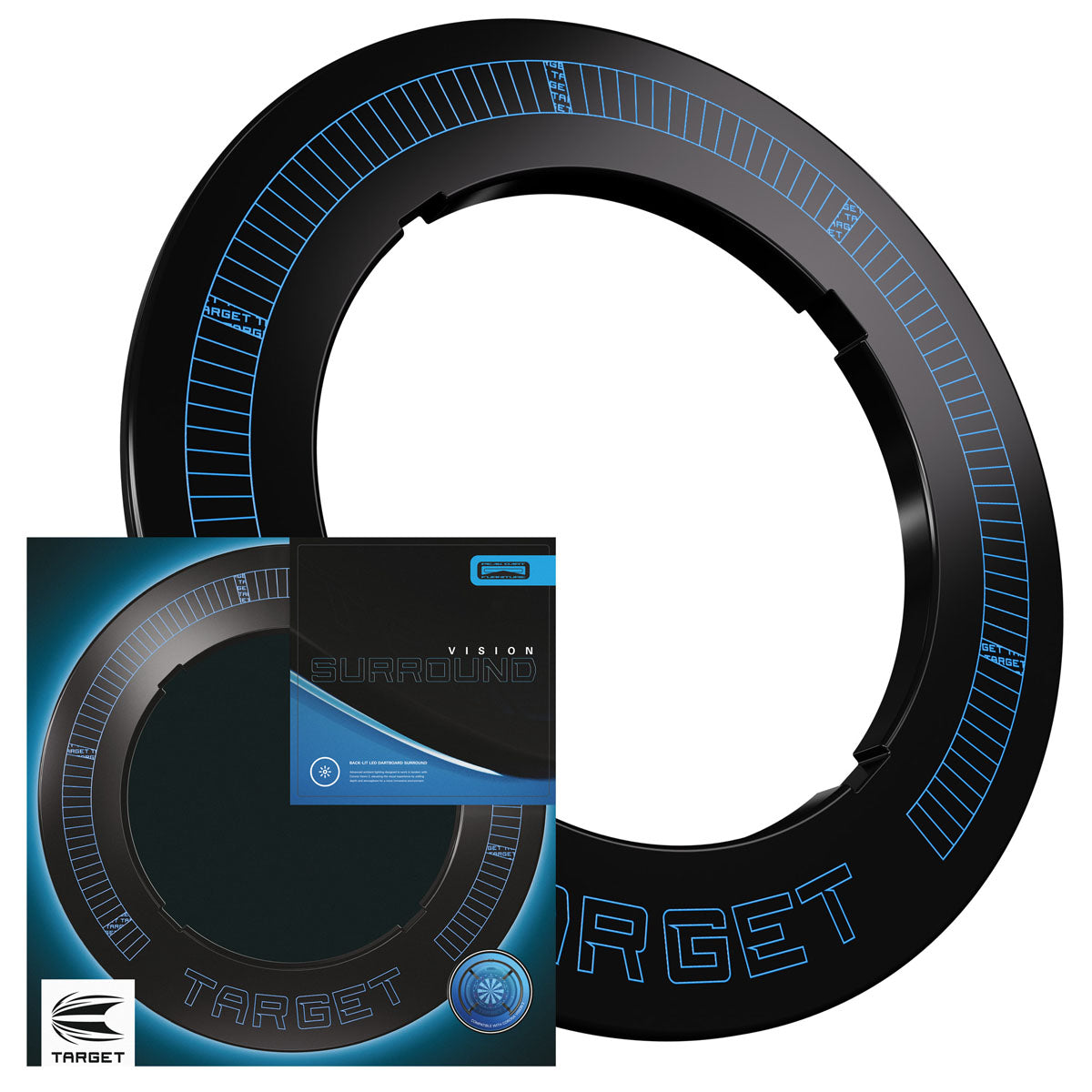 Target Corona Vision Notched LED Dartboard Surround