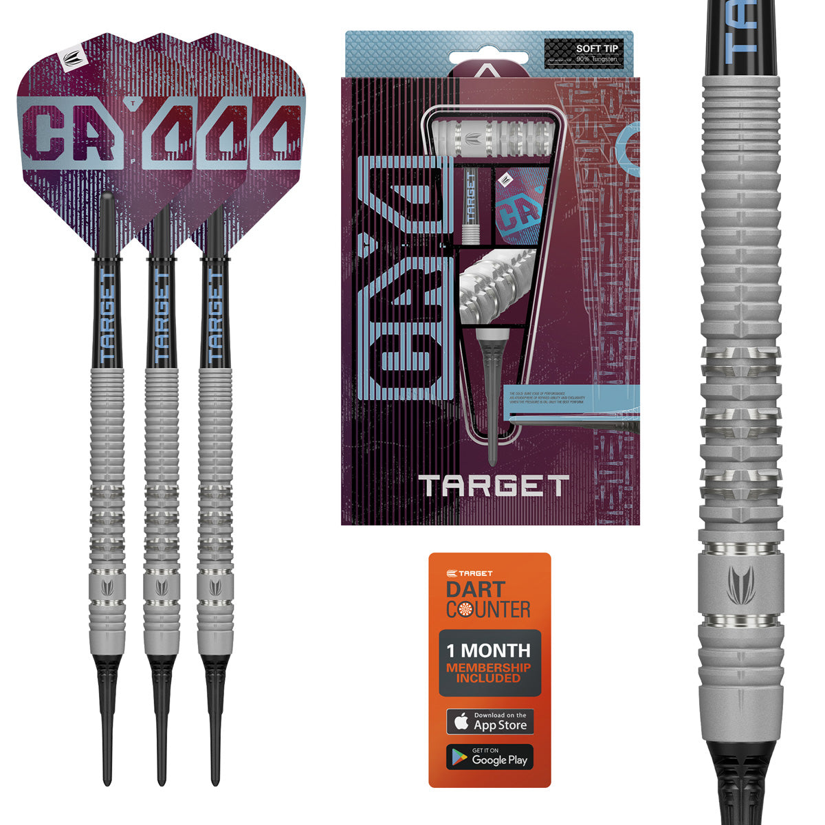 Cryo 11 Soft Tip Darts main product image showing the darts, packaging, flights, shafts, and included accessories