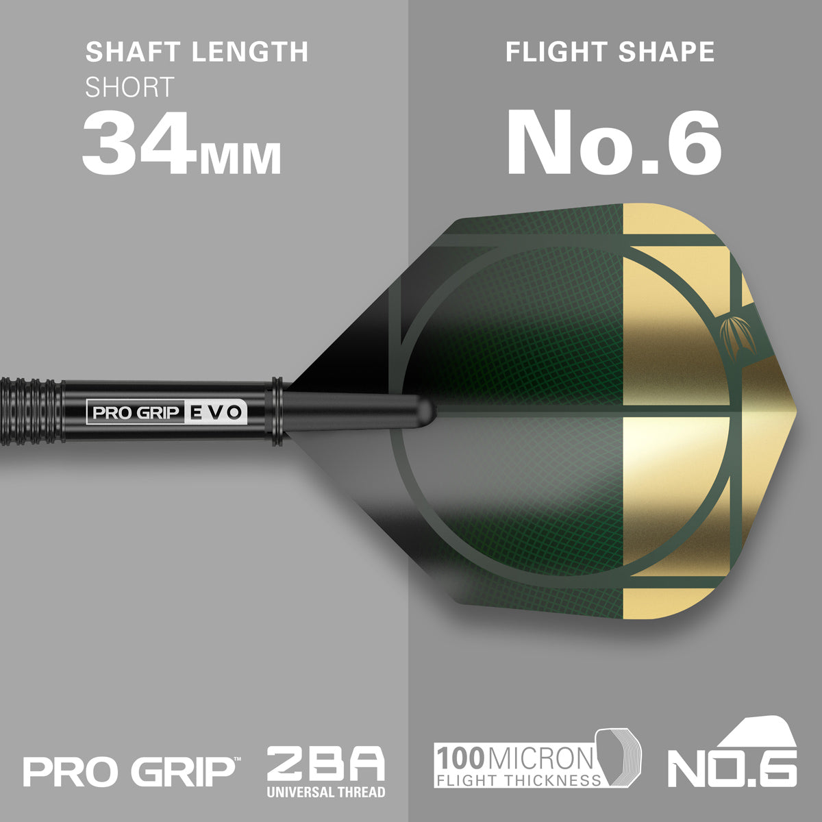 Cult Envy 03 darts flight and shaft specifications image displaying the included setup configuration