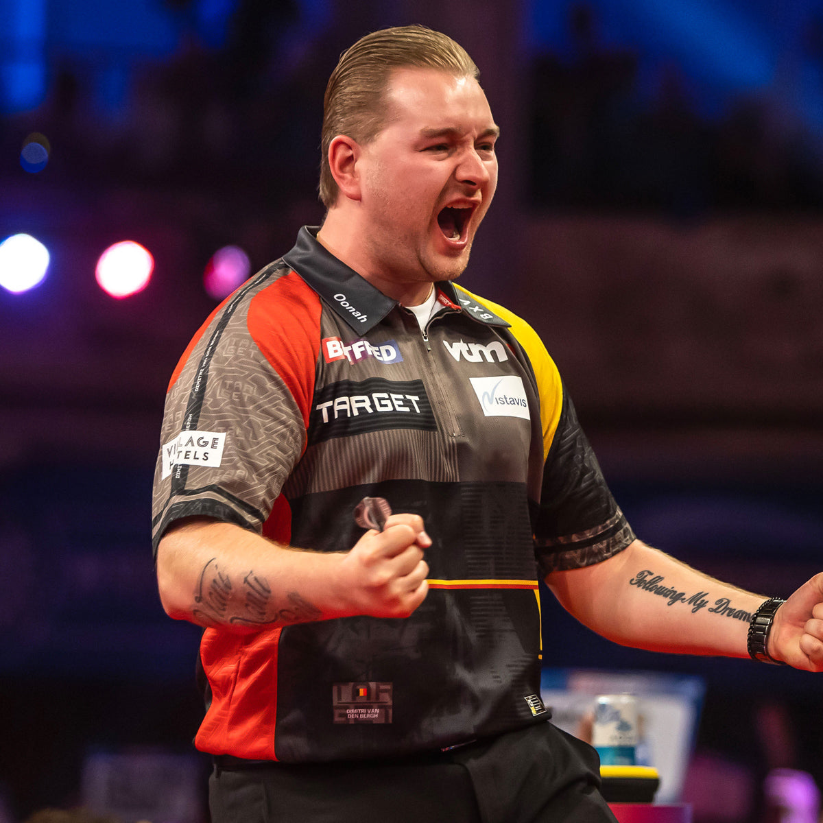 Target Dimitri Van Den Bergh 2025 Playing Shirt player image featuring Dimitri Van Den Bergh wearing the official shirt