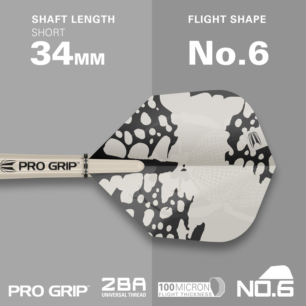 EXO 01 SP Steel Tip Darts showing the included flight shape and shaft setup supplied with the darts