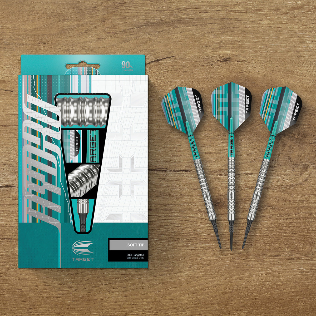 Hydro 12 darts lifestyle image featuring a premium electronic darts setup and modern playing environment