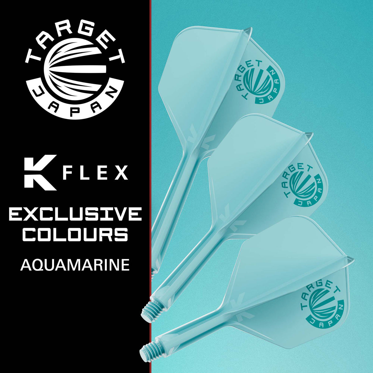 Target Japan Logo Aqua design card featuring the No.6 K Flex range