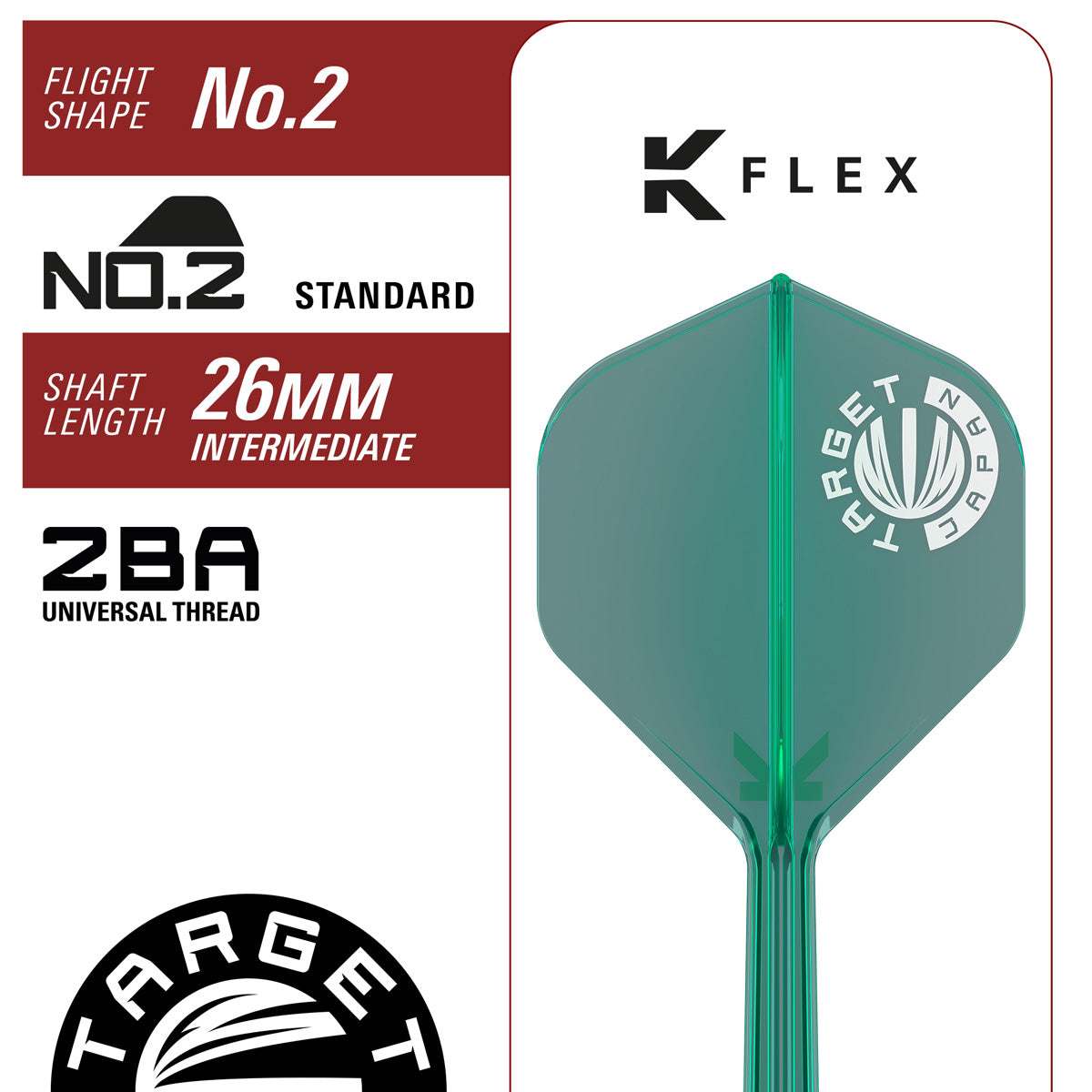Target Japan Motomu Sakai Xeno G1 Swiss Point Steel Tip Darts image displaying the included flight and shaft configuration