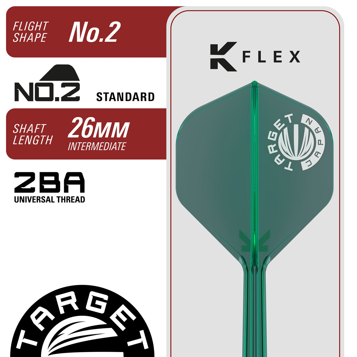 Target Japan Prime Series Ching Ho Tung Zenith G2.5 Swiss Point 90% Tungsten Steel Tip Darts