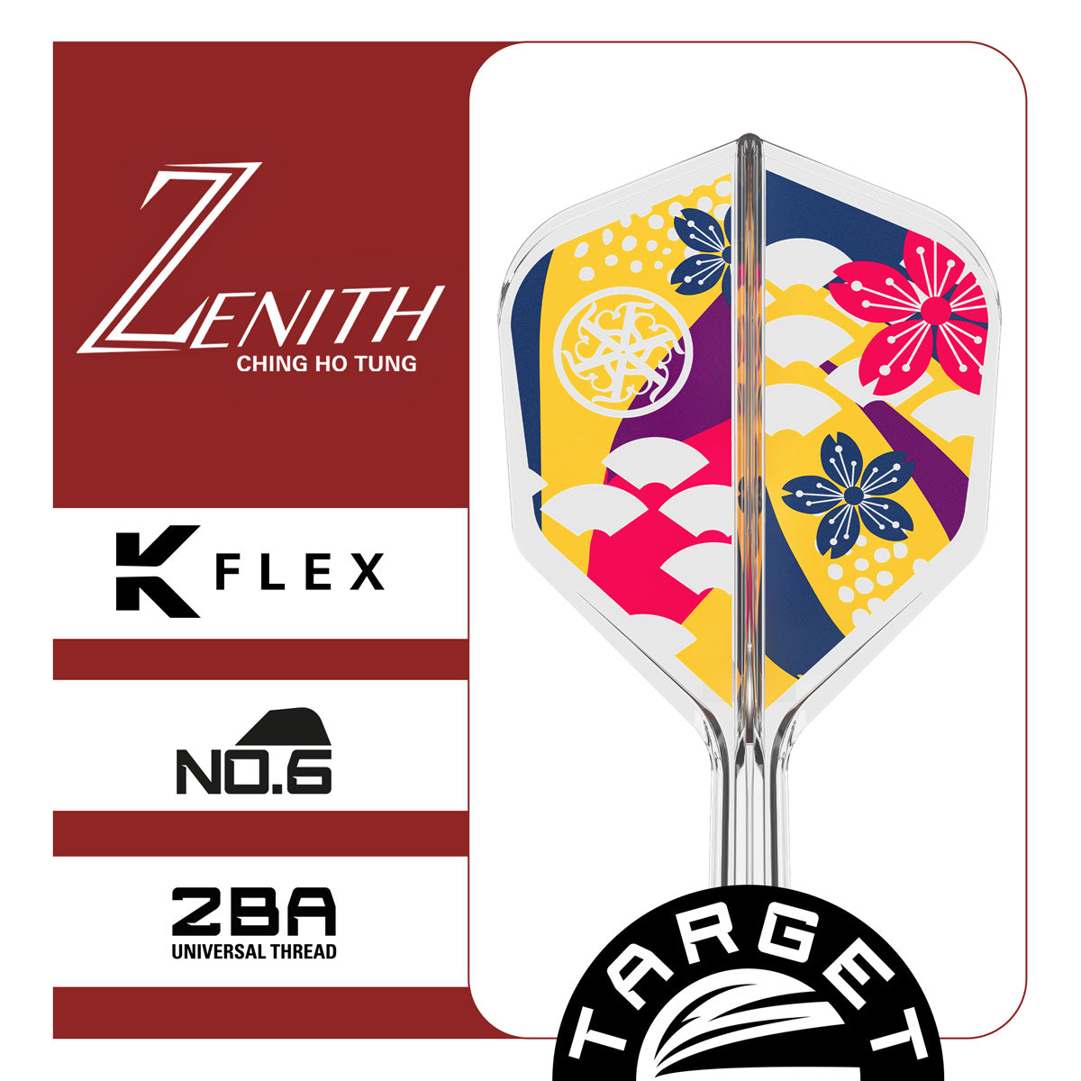 Target Japan Ching Ho Tung Zenith G2 K-Flex Integrated Flights & Shafts No6