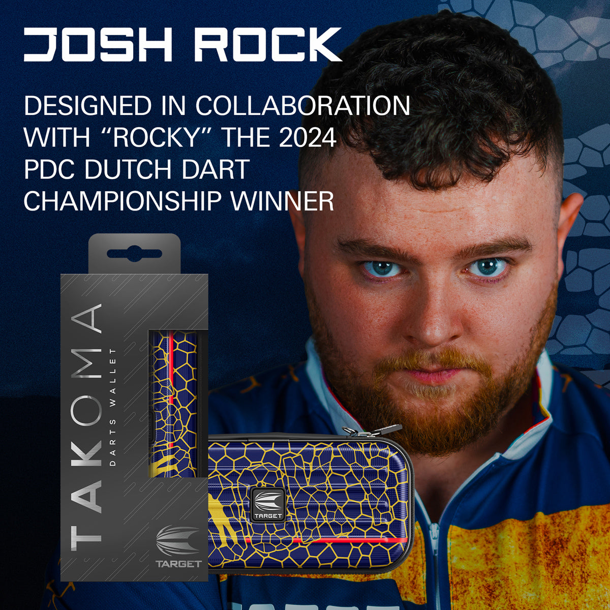 Target Josh Rock Takoma Dart Case outer box image showing the retail packaging and branding