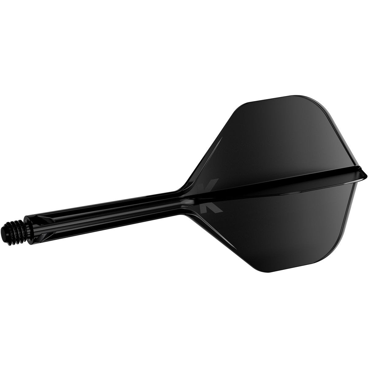 K,Flex Black No2 One Piece Flight by Target angled view highlighting the product design and profile.