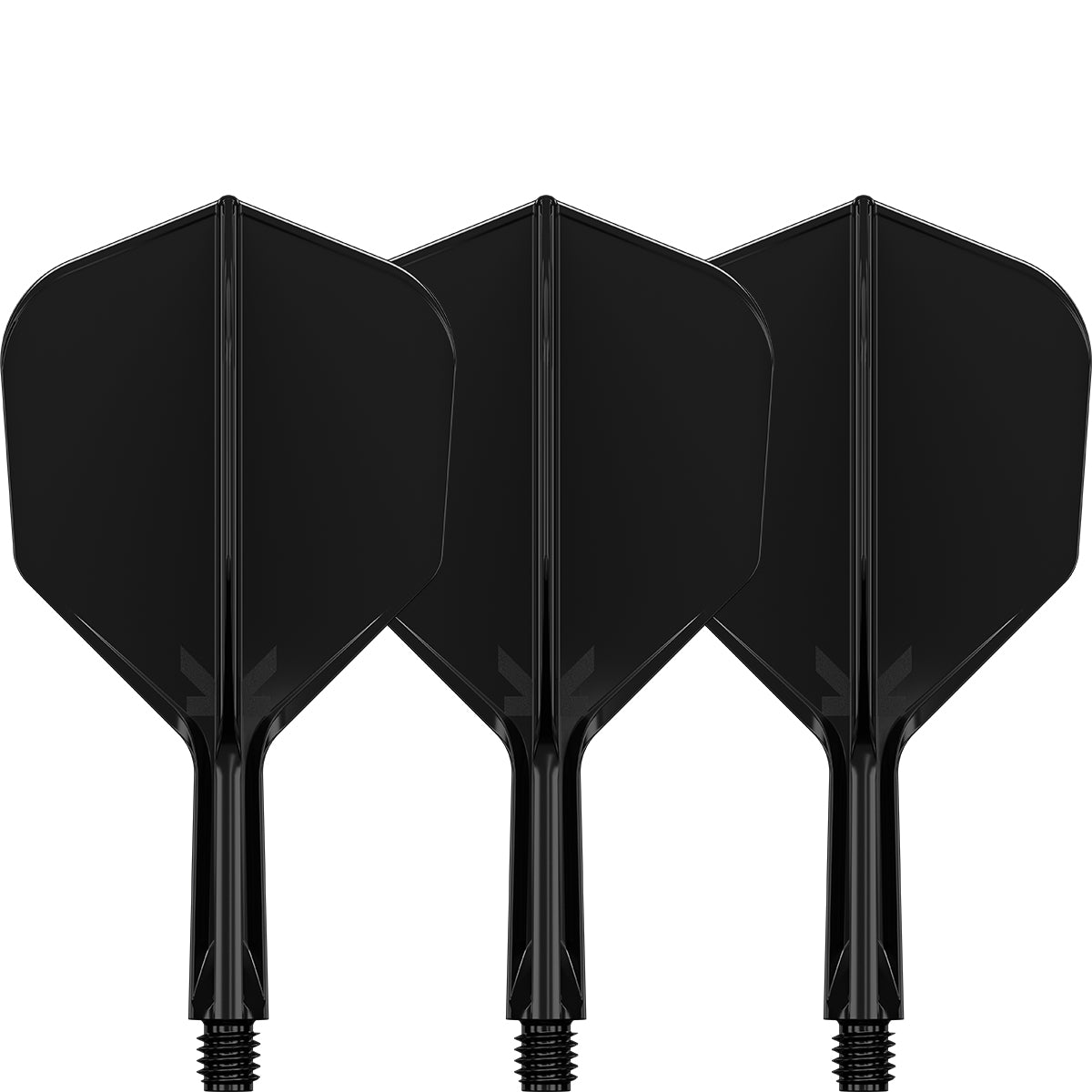 K,Flex Black No6 One Piece Flights by Target main product image on a white background.