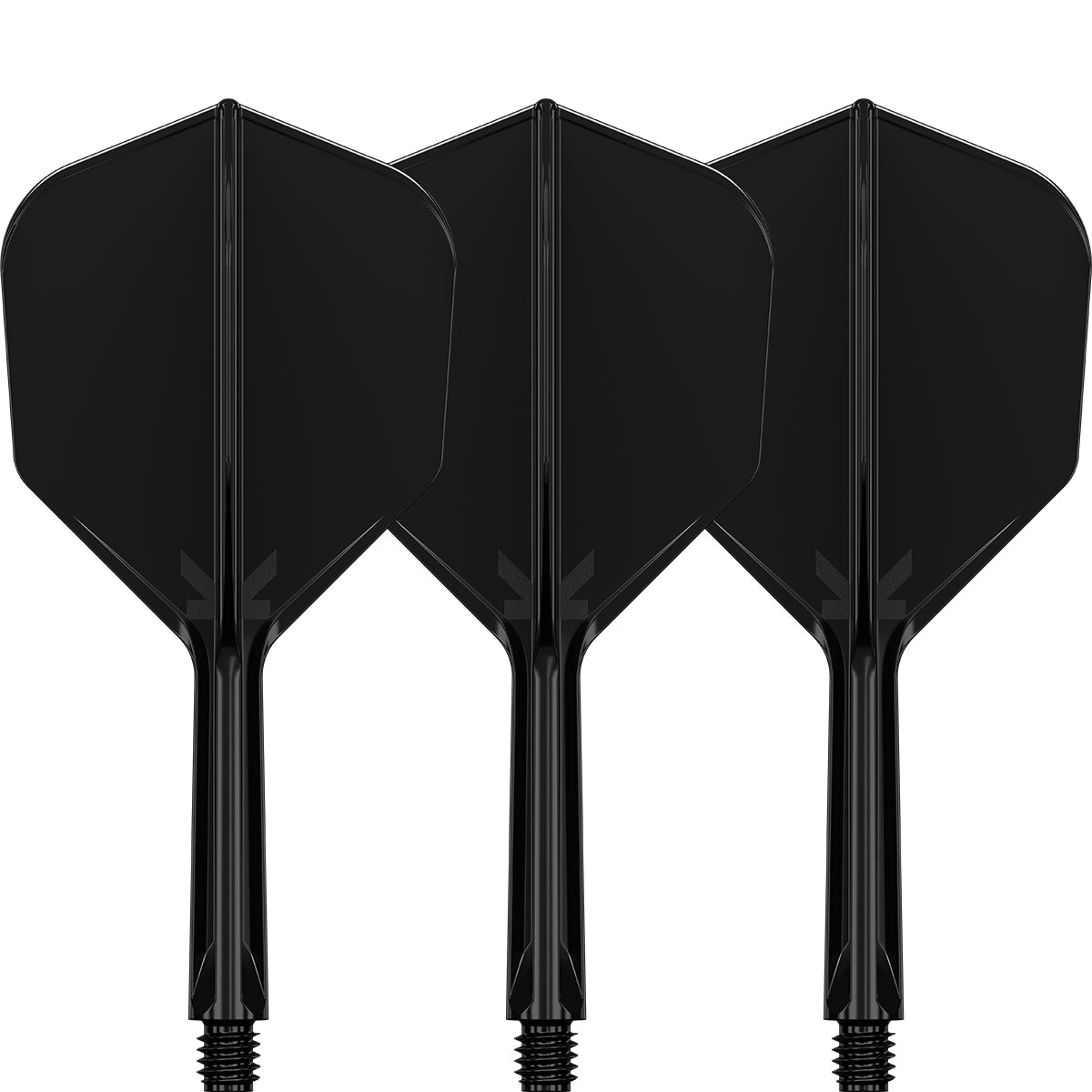 K,Flex Black No6 One Piece Flights by Target main product image on a white background.