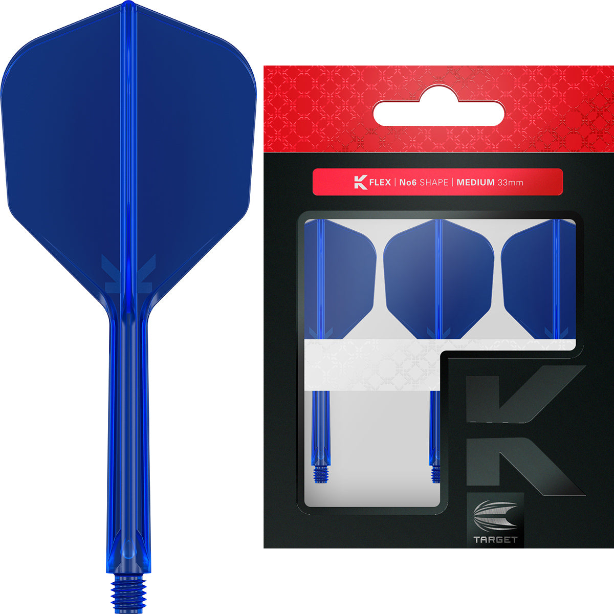 K,Flex Blue No6 One Piece Flight by Target image showing the retail packaging.