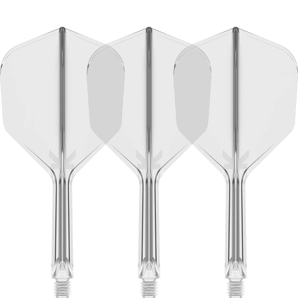 K,Flex Clear No6 One Piece Flights by Target main product image on a white background.
