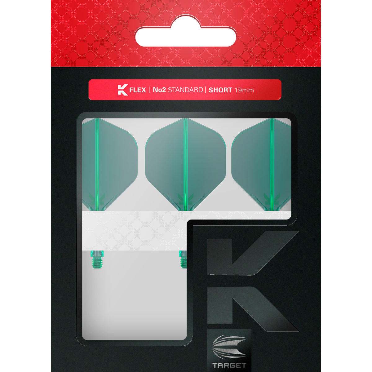 K,Flex Green No2 One Piece Flight by Target image showing the retail packaging.