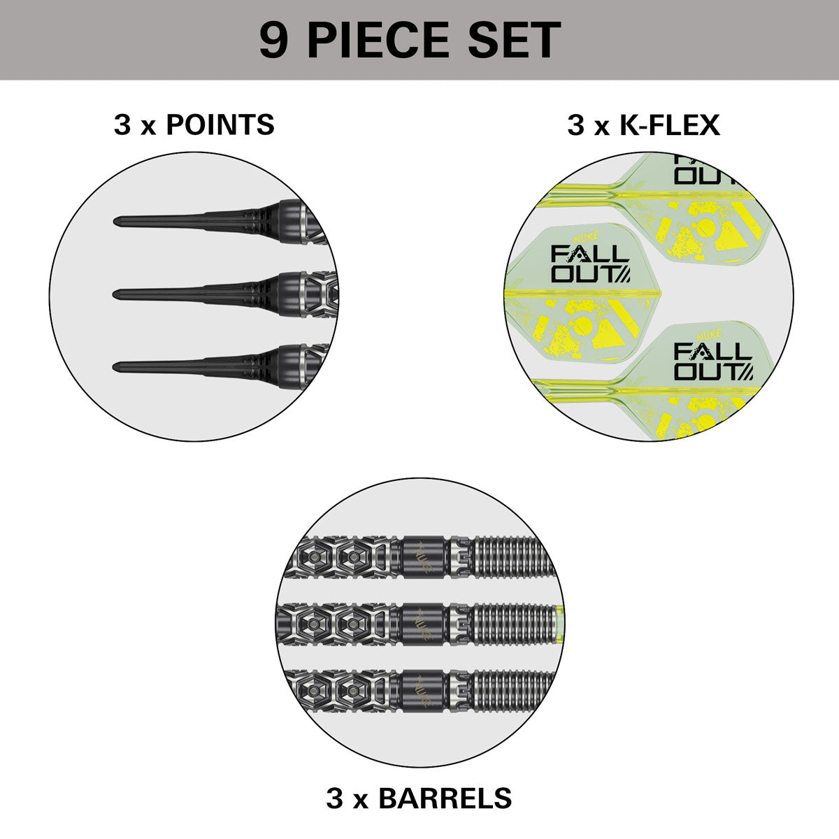 Target Luke Littler Fallout 90% Tungsten Soft Tip Darts