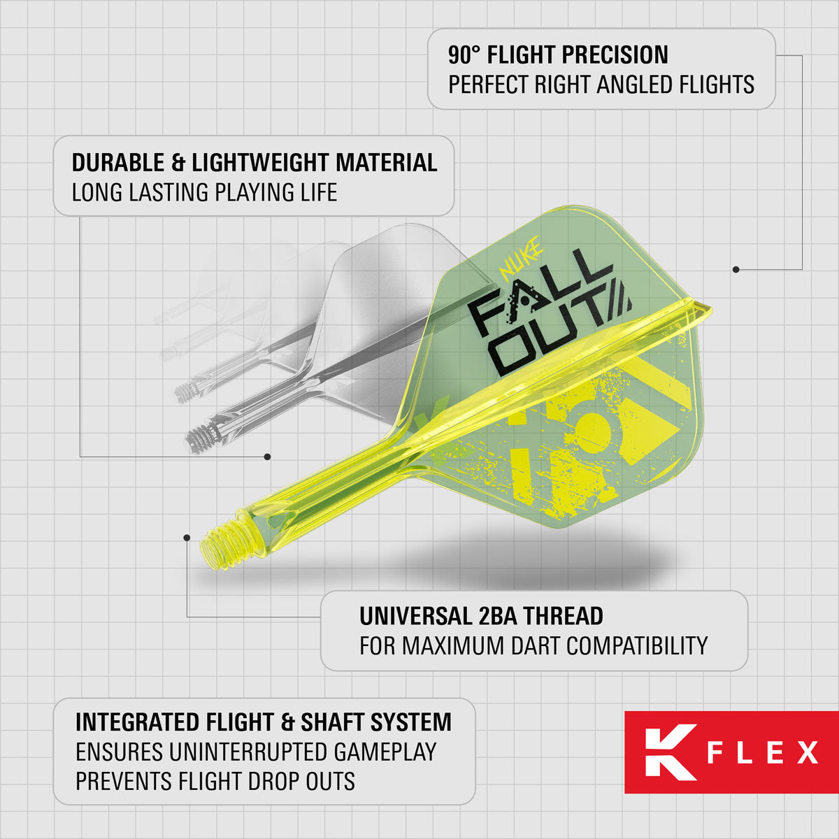 Target Luke Littler Fallout K-Flex Integrated Flights & Shafts No6