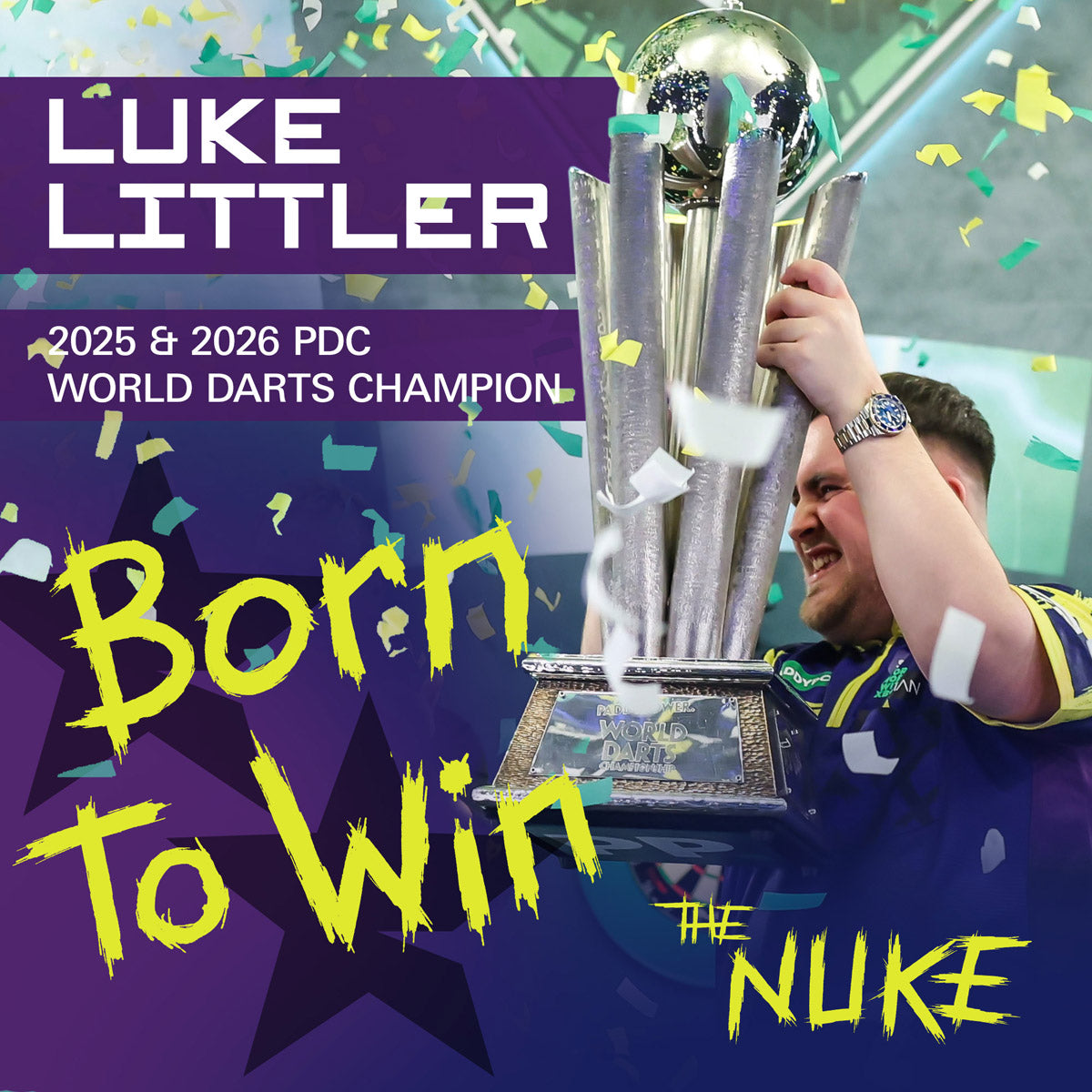 Target Luke Littler World Champion 2026 K-Flex Integrated Flights & Shafts No2