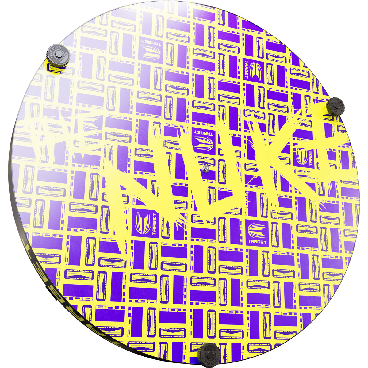 Luke Littler World Champion Surround and TOR Dartboard Bundle by Target product image showing the rear of the dartboard with the Luke Littler branding