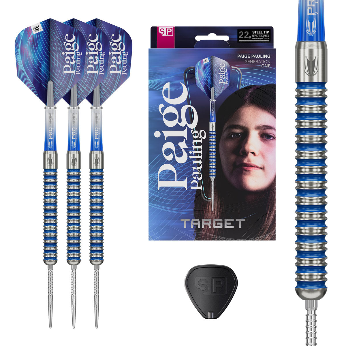 Target Paige Pauling G1 Swiss Point 90% Tungsten Steel Tip Darts