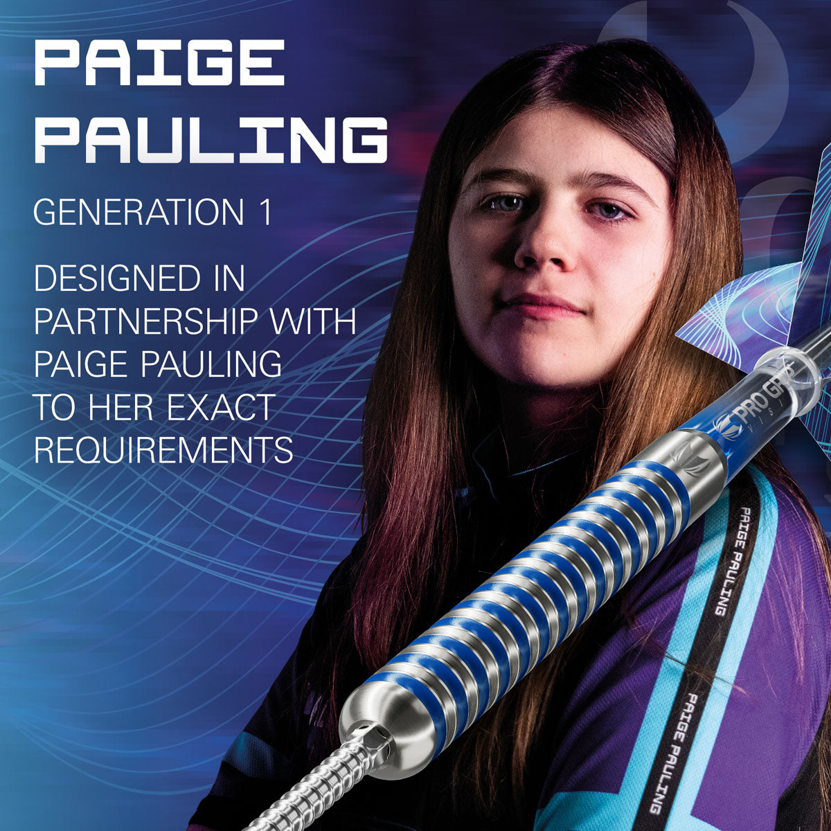 Target Paige Pauling G1 Swiss Point 90% Tungsten Steel Tip Darts