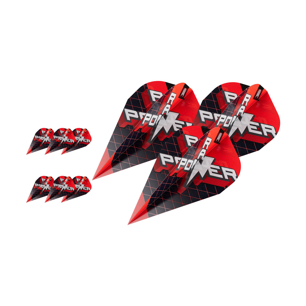 Phil Taylor Raw Power G11 Pro Ultra Dart Flights x 3 Sets by Target Vapor product image on a white background.