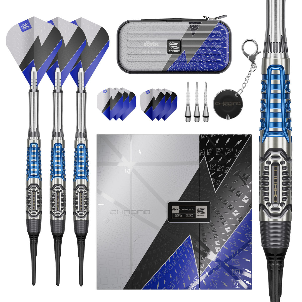 Target Phil Taylor Power Chrono 95% Tungsten Soft Tip Darts