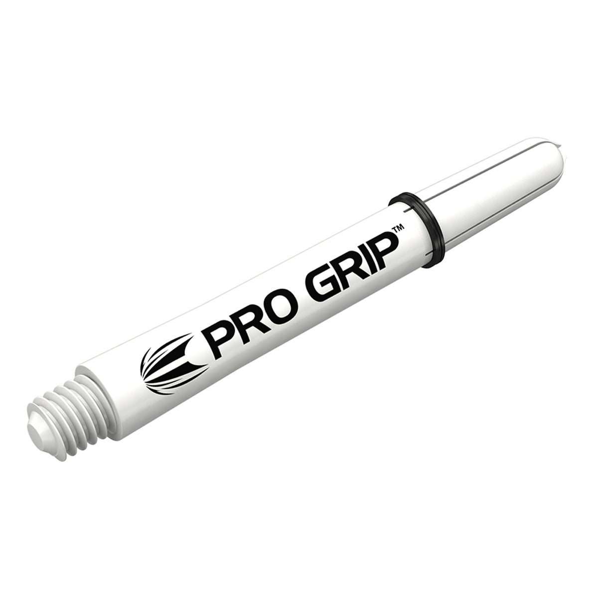 Pro Grip Dart Stems Shafts Inbetween Sizes White angled image displaying the overall shaft profile and design