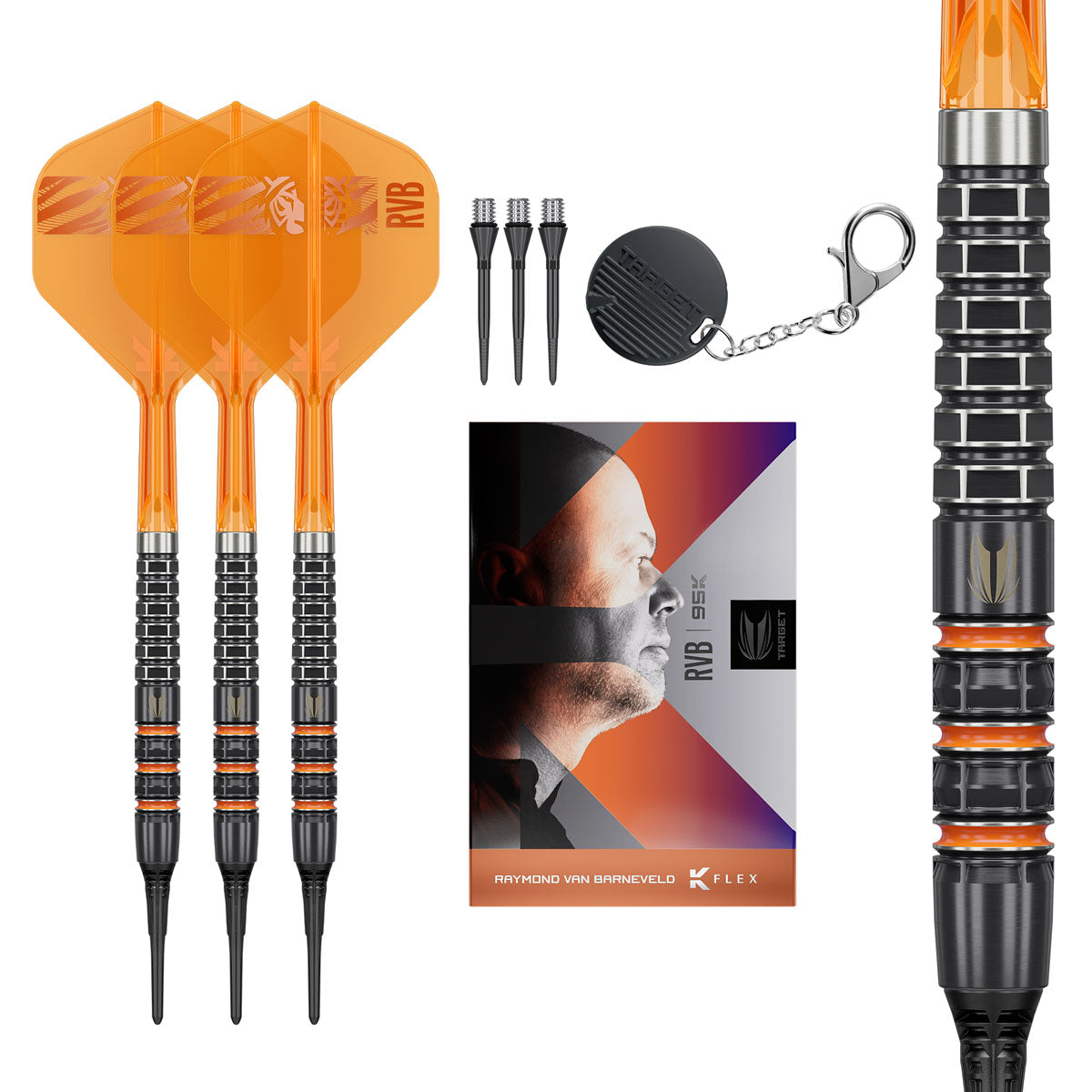 Target Raymond van Barneveld RVB 95K 95% Tungsten Soft Tip Darts