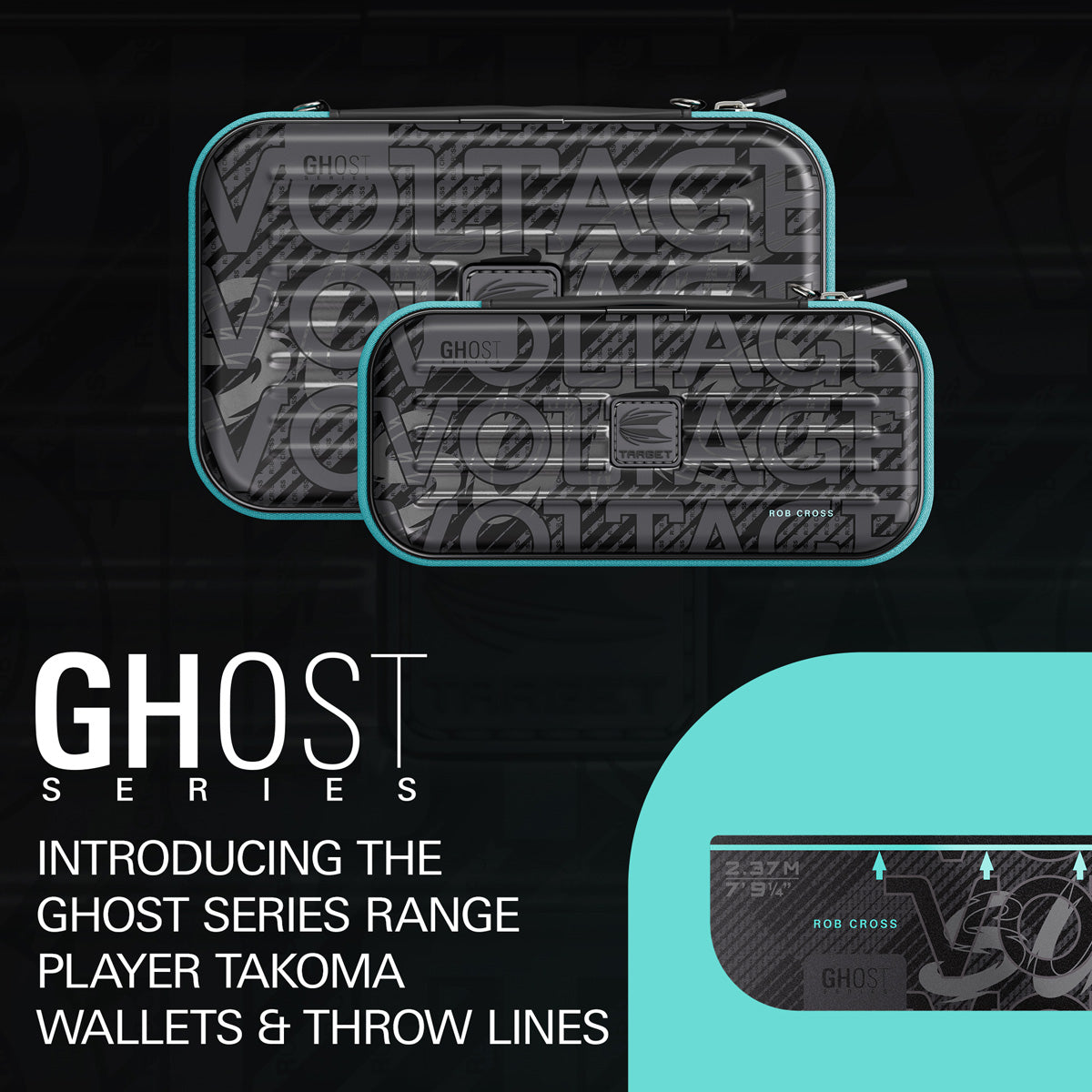Target Rob Cross Takoma Ghost Dart Case top down image showing the case and storage arrangement