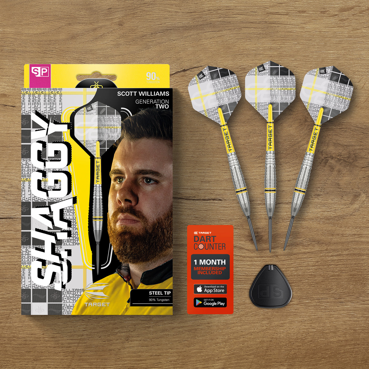 Scott Williams G2 darts lifestyle image featuring a premium darts setup and modern playing environment