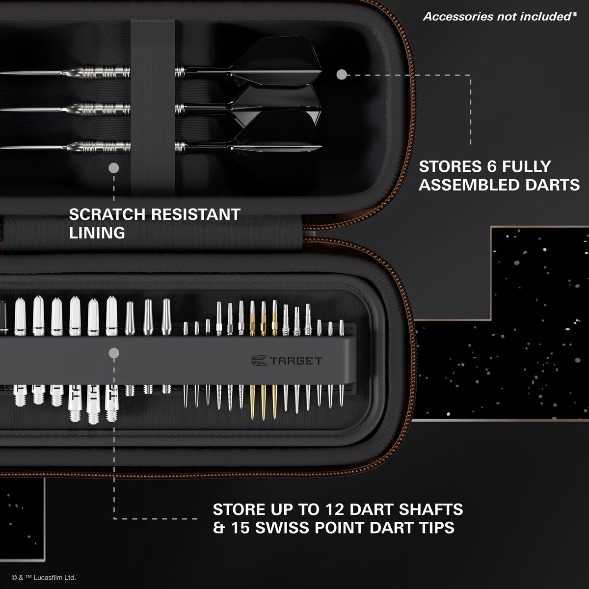 TARGET STAR WARS Mandalorian BOA Wallet image showing the inside of the wallet with storage compartments and layout