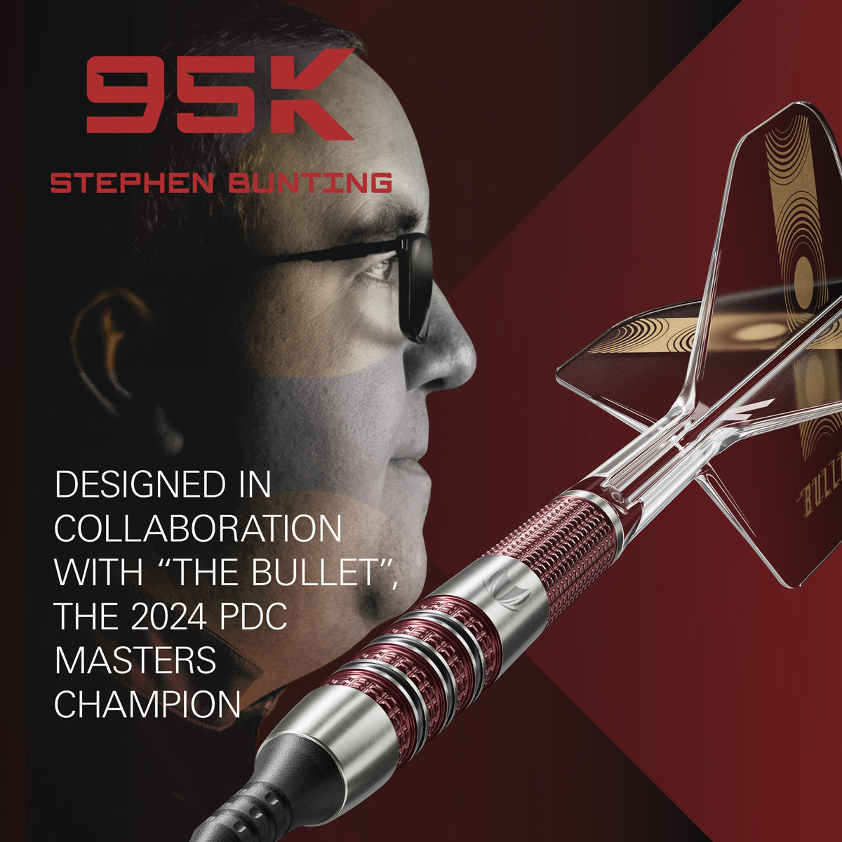 Stephen Bunting 95K player branding image featuring signature styling and premium Target performance design