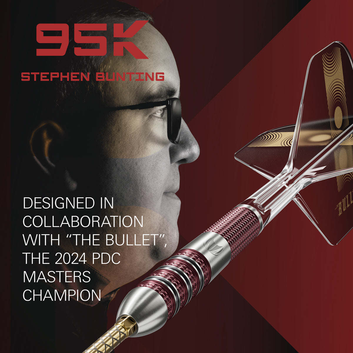 Stephen Bunting 95K player branding image featuring signature styling and premium Target performance design
