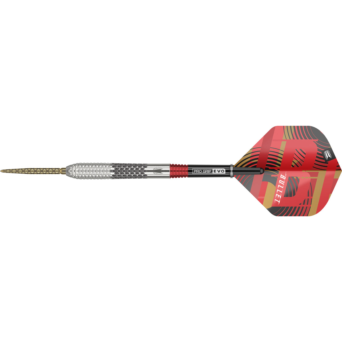 Stephen Bunting Gen 5 SP Steel Tip Darts close up angle image highlighting the barrel grip and detailed machining