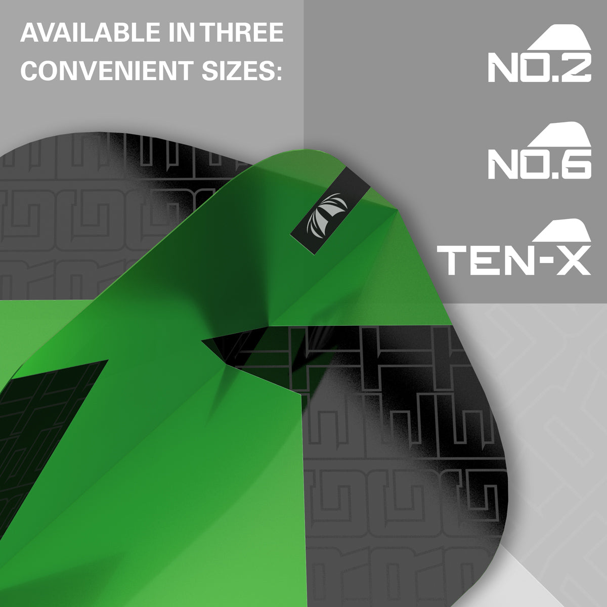 TAG Flights (3 Sets) by Target Green image demonstrating the durable flight construction for long lasting performance.